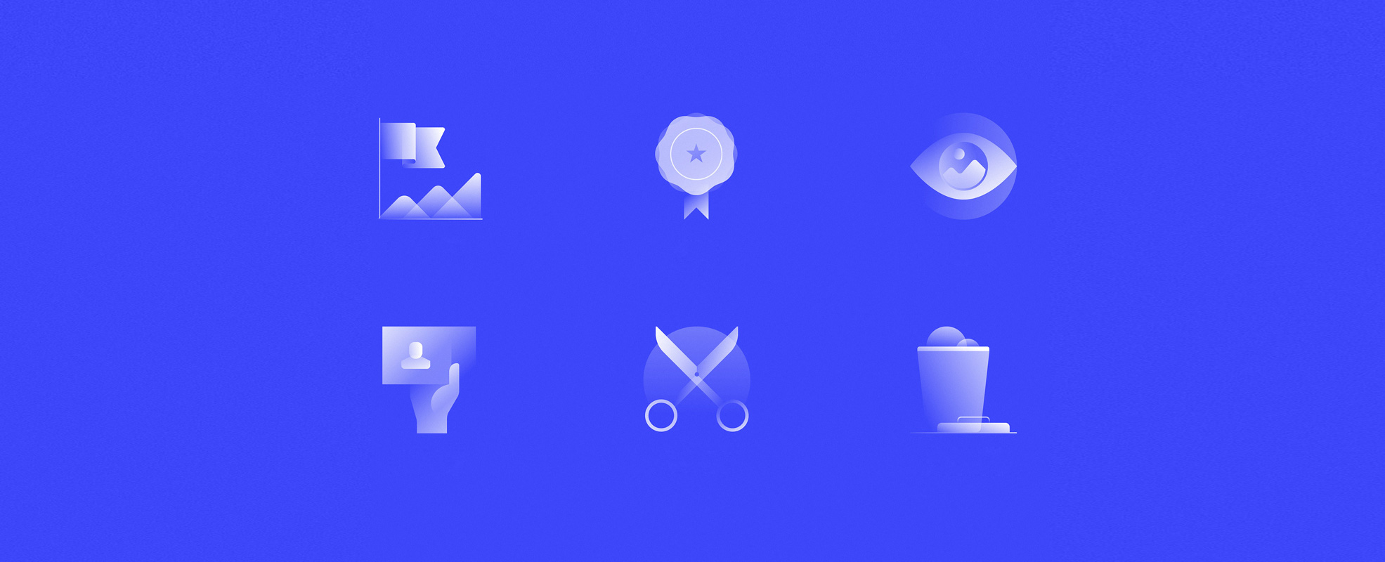 一组漂亮的渐变UI设计